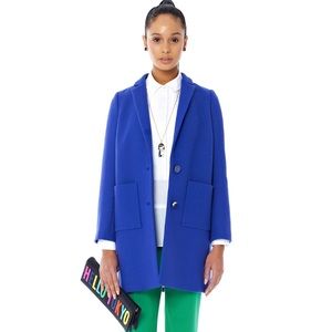 Kate Spade Blue Wool Coat Size 0